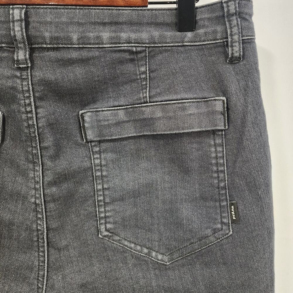 prAna Women's Kayla Crop Chino Gray Organic Cotton Size 10 - Picture 3 of 7